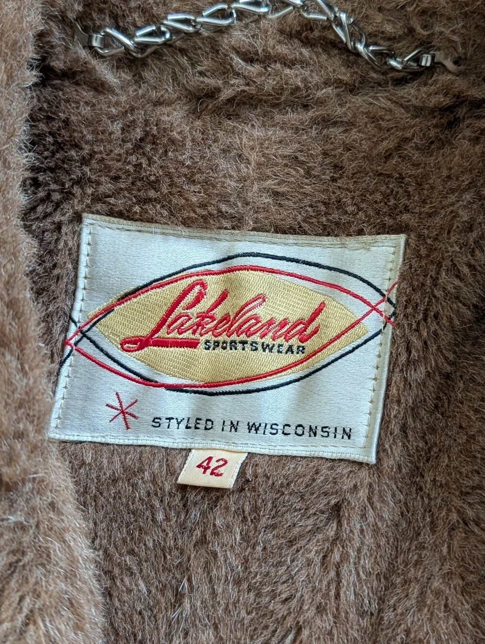 Lakeland Sportswear Mens Tan Brown Ramskin Rogue Leather Rancher Jacket Size 42